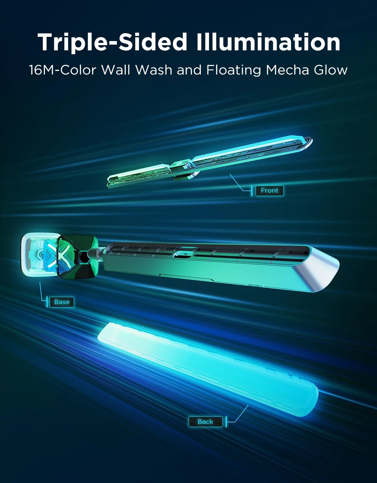 چراغ رومیزی هوشمند گیمینگ گووی مدل Govee Gaming Light Bars Pro H8048