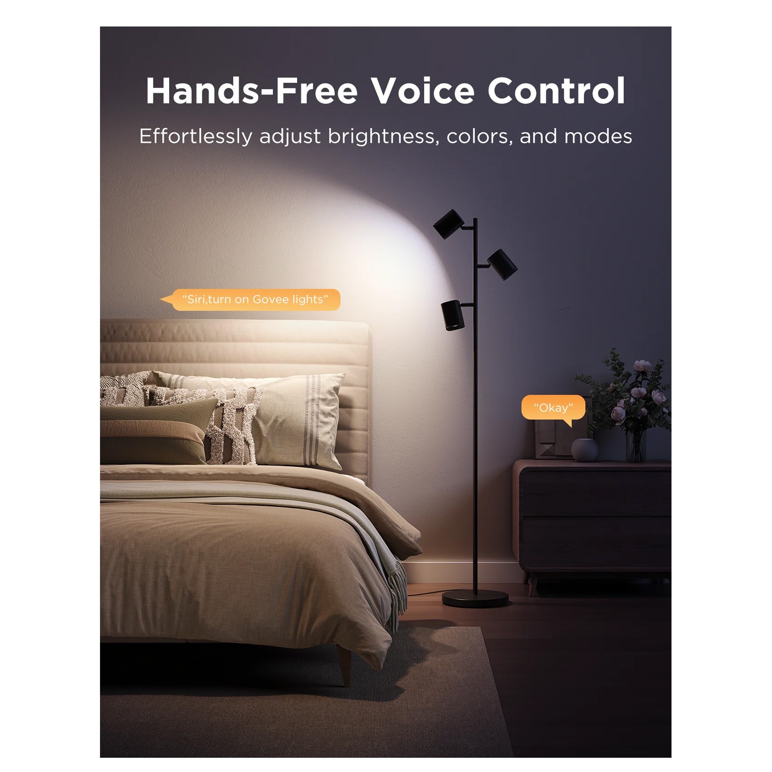 چراغ هوشمند درختی Govee Tree Floor Lamp H60B2