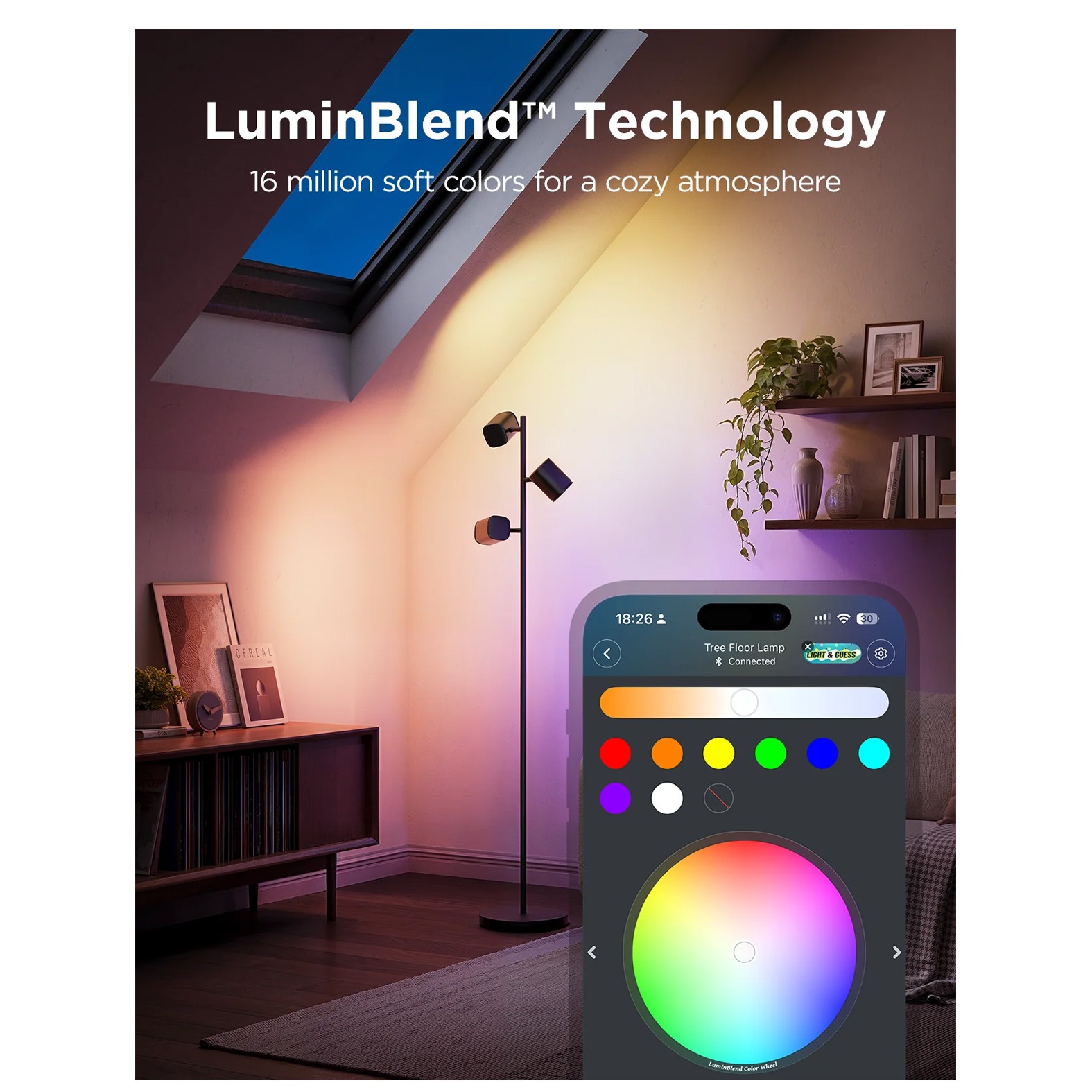 چراغ هوشمند درختی Govee Tree Floor Lamp H60B2