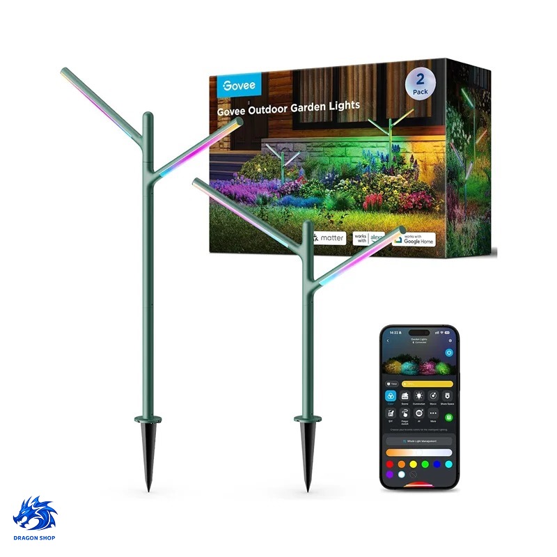 چراغ‌ هوشمند فضای باز Govee Outdoor Garden Lights H7086