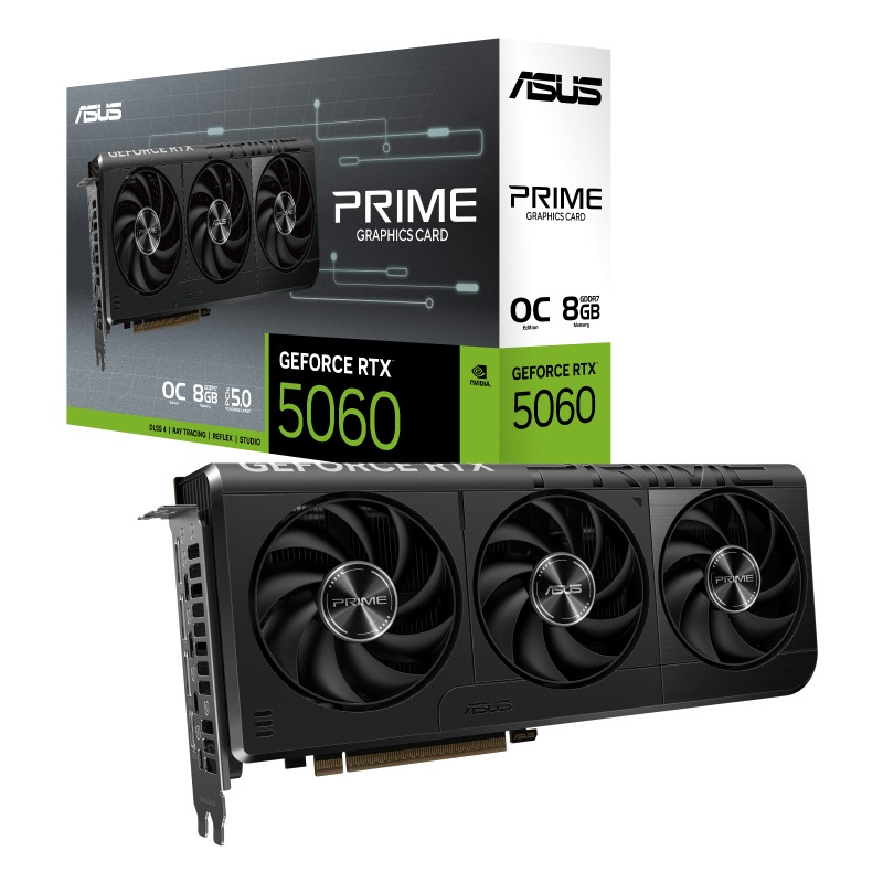 کارت گرافیک ASUS PRIME GeForce RTX 5060 8GB GDDR7 OC Edition