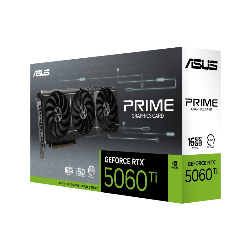 کارت گرافیک ASUS PRIME GeForce RTX™ 5060 Ti 16GB GDDR7 OC Edition