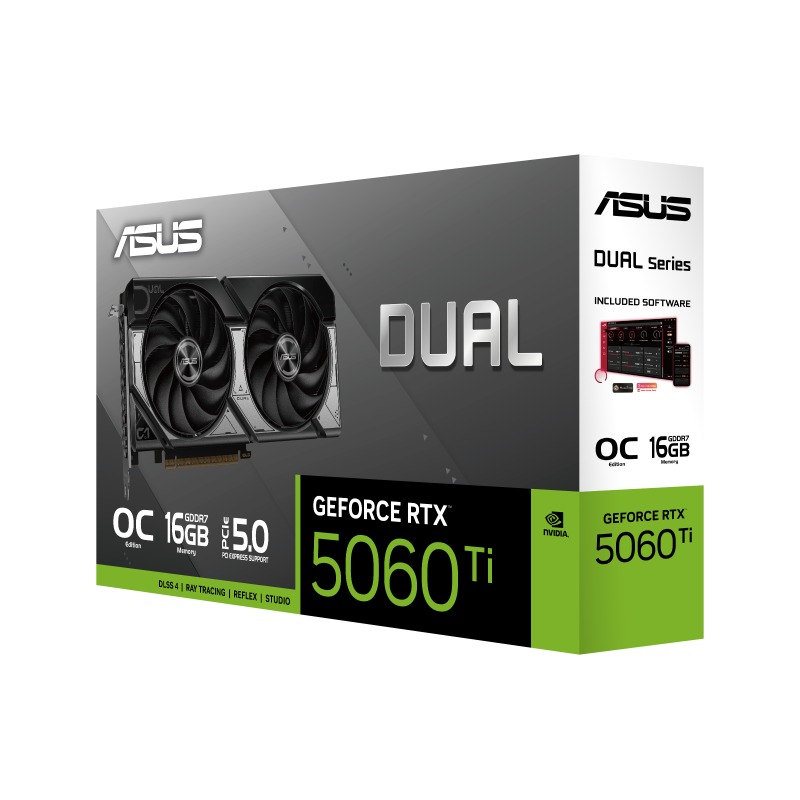 کارت گرافیک ایسوس Asus Dual GeForce RTX 5060 TI OC Edition 16GB GDDR7
