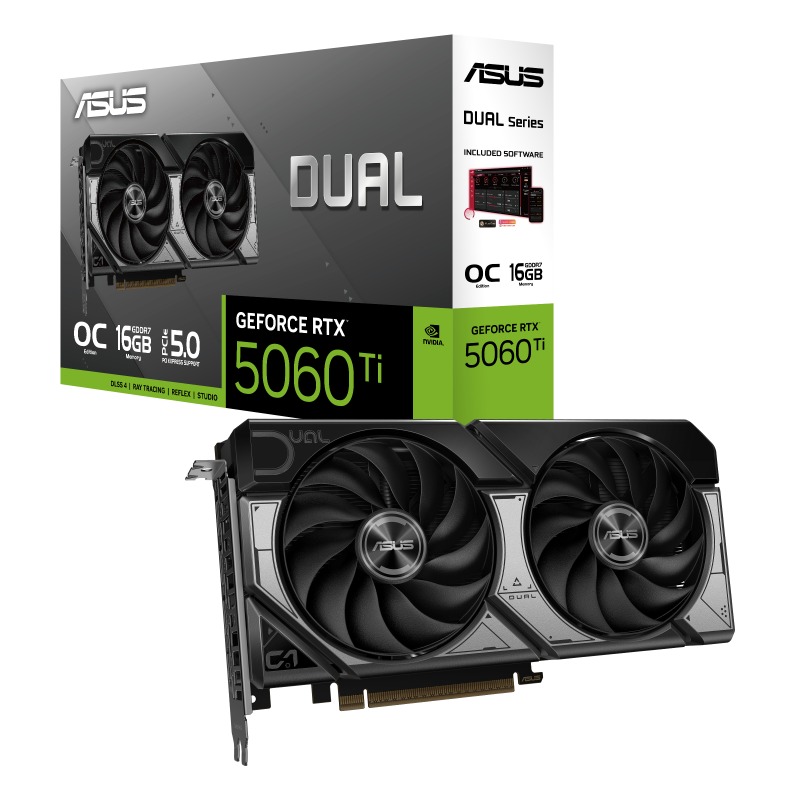 کارت گرافیک ایسوس Asus Dual GeForce RTX 5060 TI OC Edition 16GB GDDR7