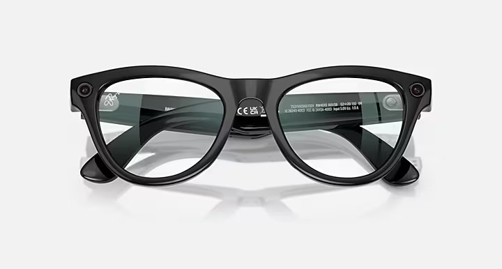 عینک هوشمند ری بن متا Ray‑Ban Meta Skyler BlackClear Size 52