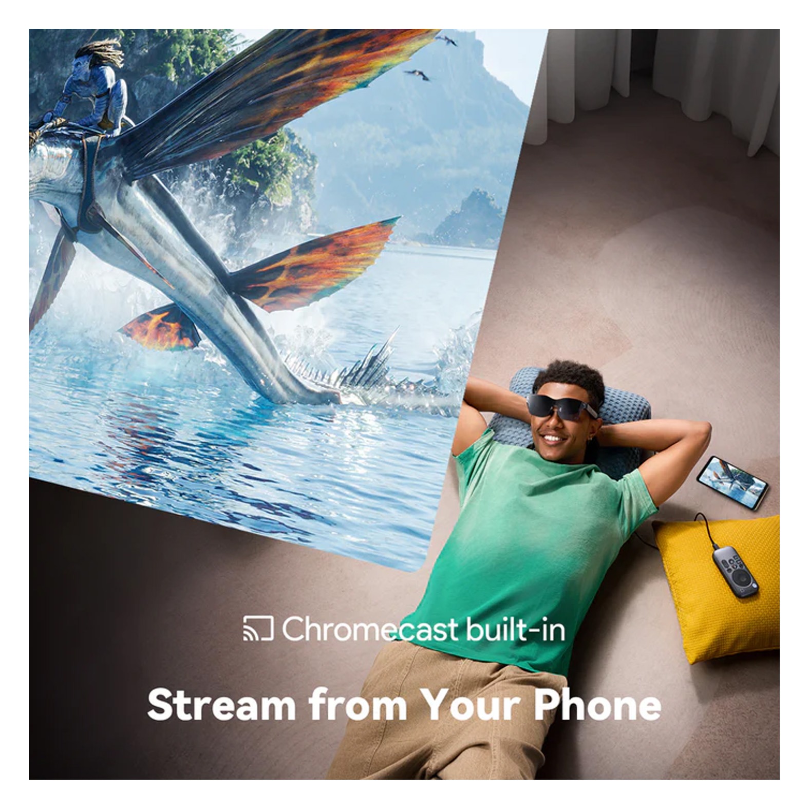 تلویزیون جیبی عینک‌های واقعیت افزوده RayNeo Pocket TV