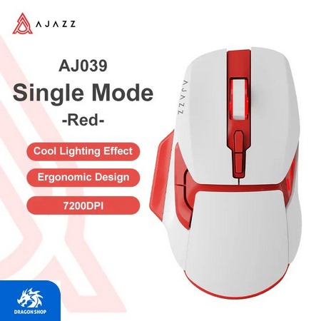 موس AJAZZ AJ039 Red-White Wired