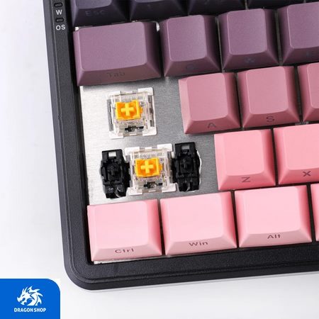 کیبورد ایجز  Ajazz Keyboard AK680 Max Gradient Pink Wired