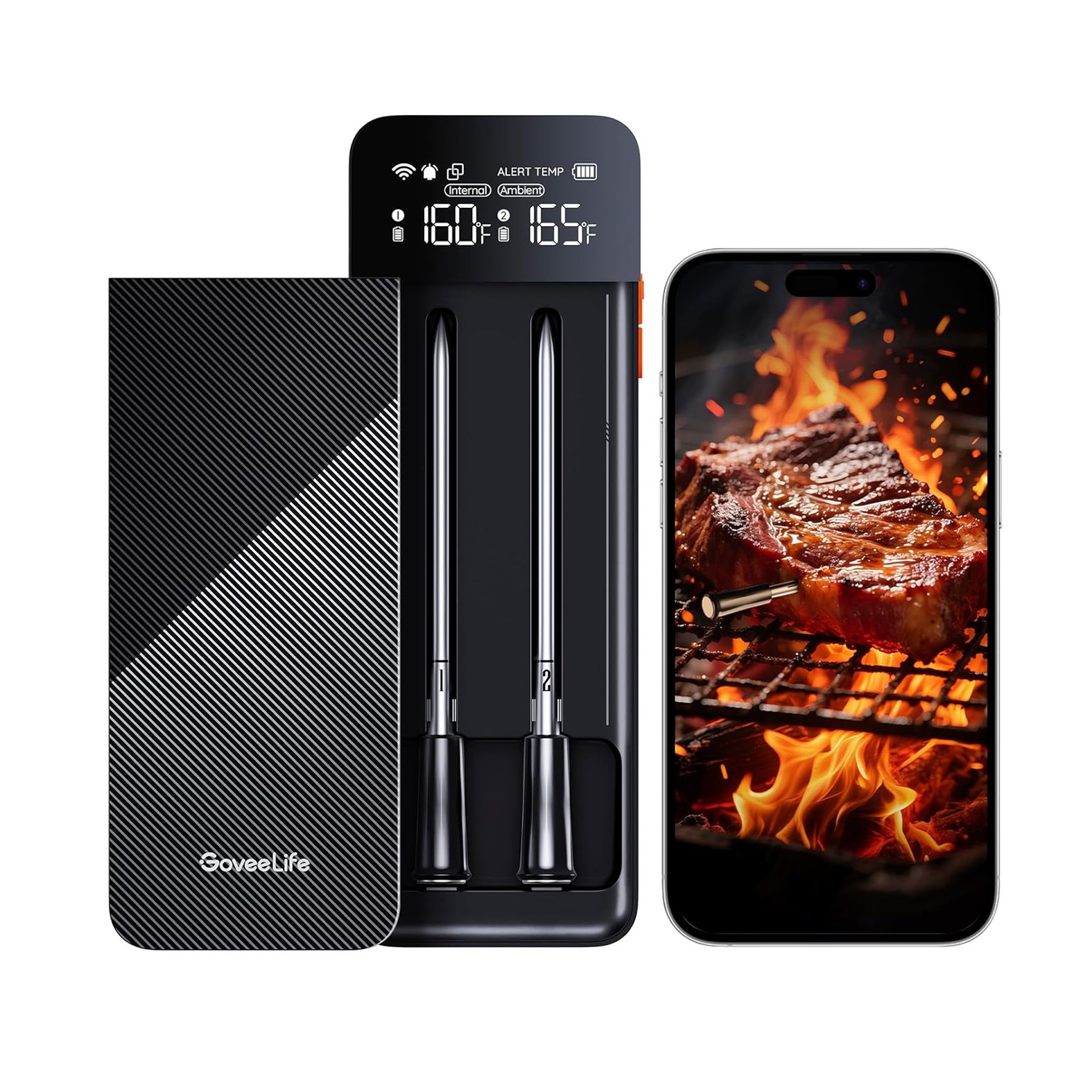 دماسنج گوشت ومرغ باربیکیو بی‌سیم GoveeLife Wireless Meat Thermometer H5192