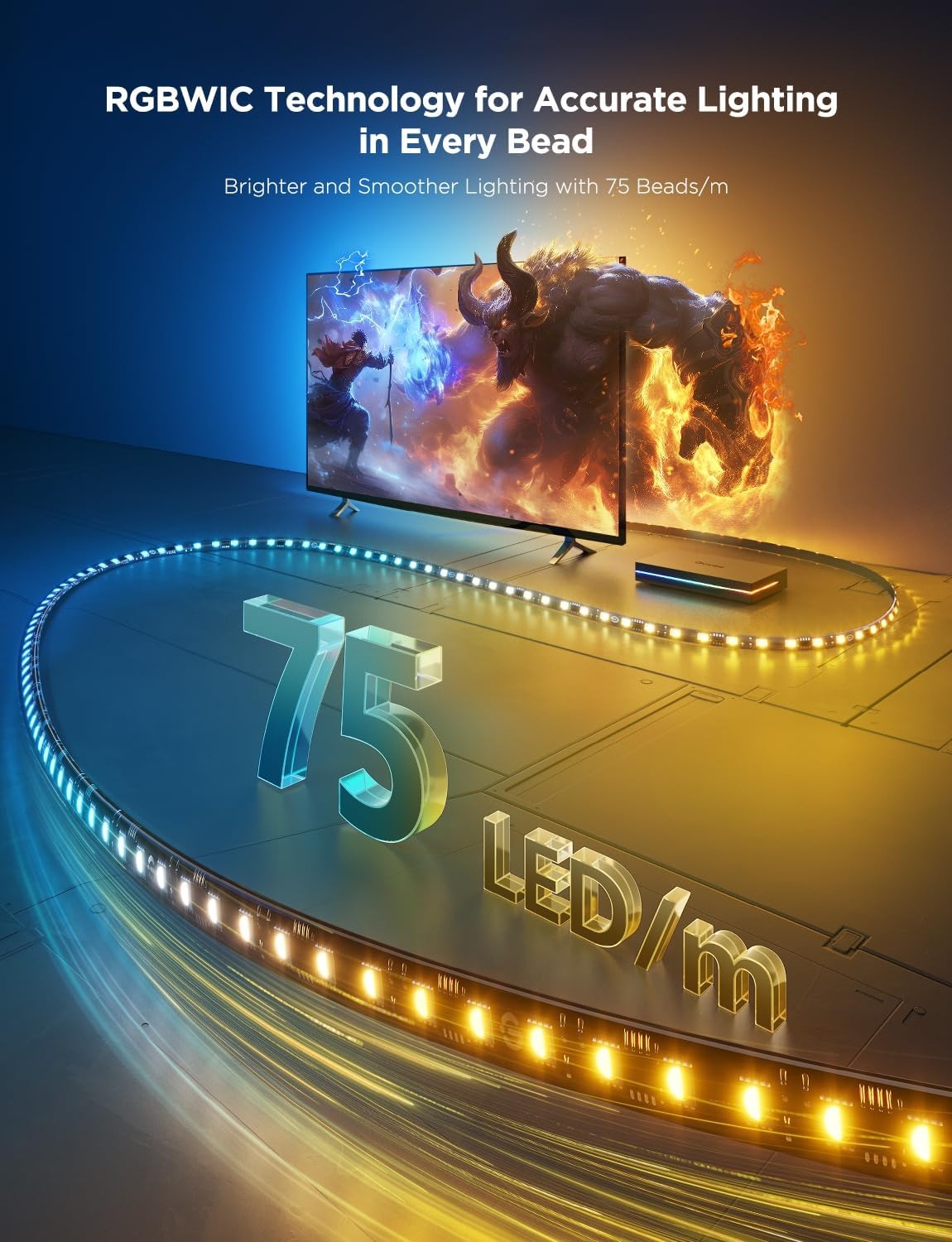 ریسه هوشمند تلویزیون 75-85 اینچ Govee AI Sync Box 2 H8604