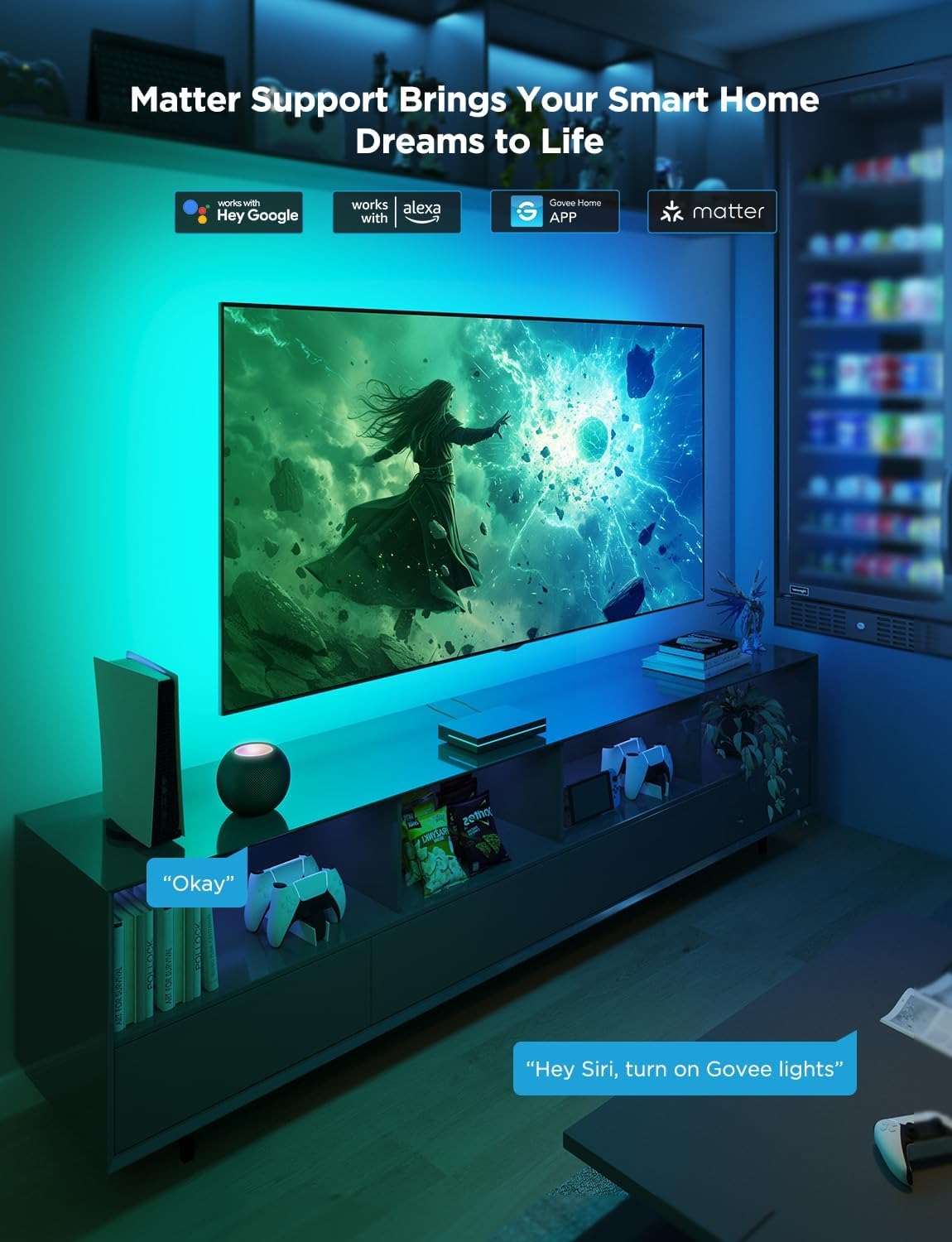 ریسه هوشمند تلویزیون 75-85 اینچ Govee AI Sync Box 2 H8604