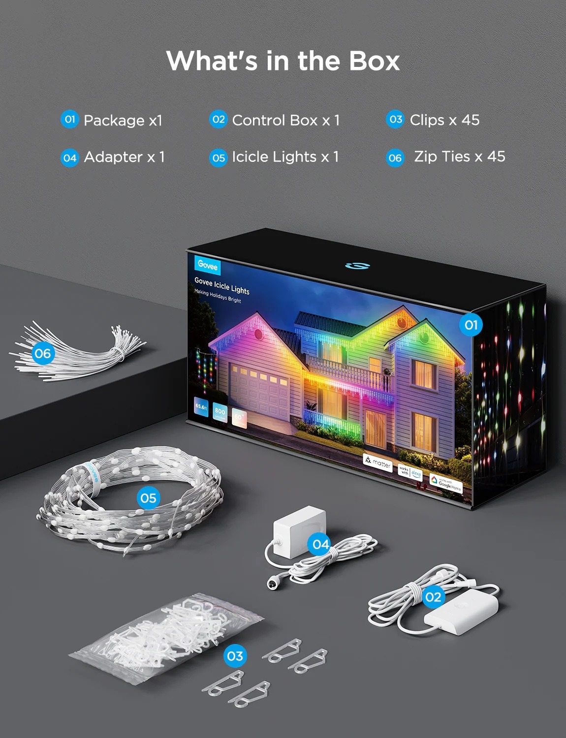 ریسه هوشمند قندیلی 10 متری Govee Icicle Ligths H70D1