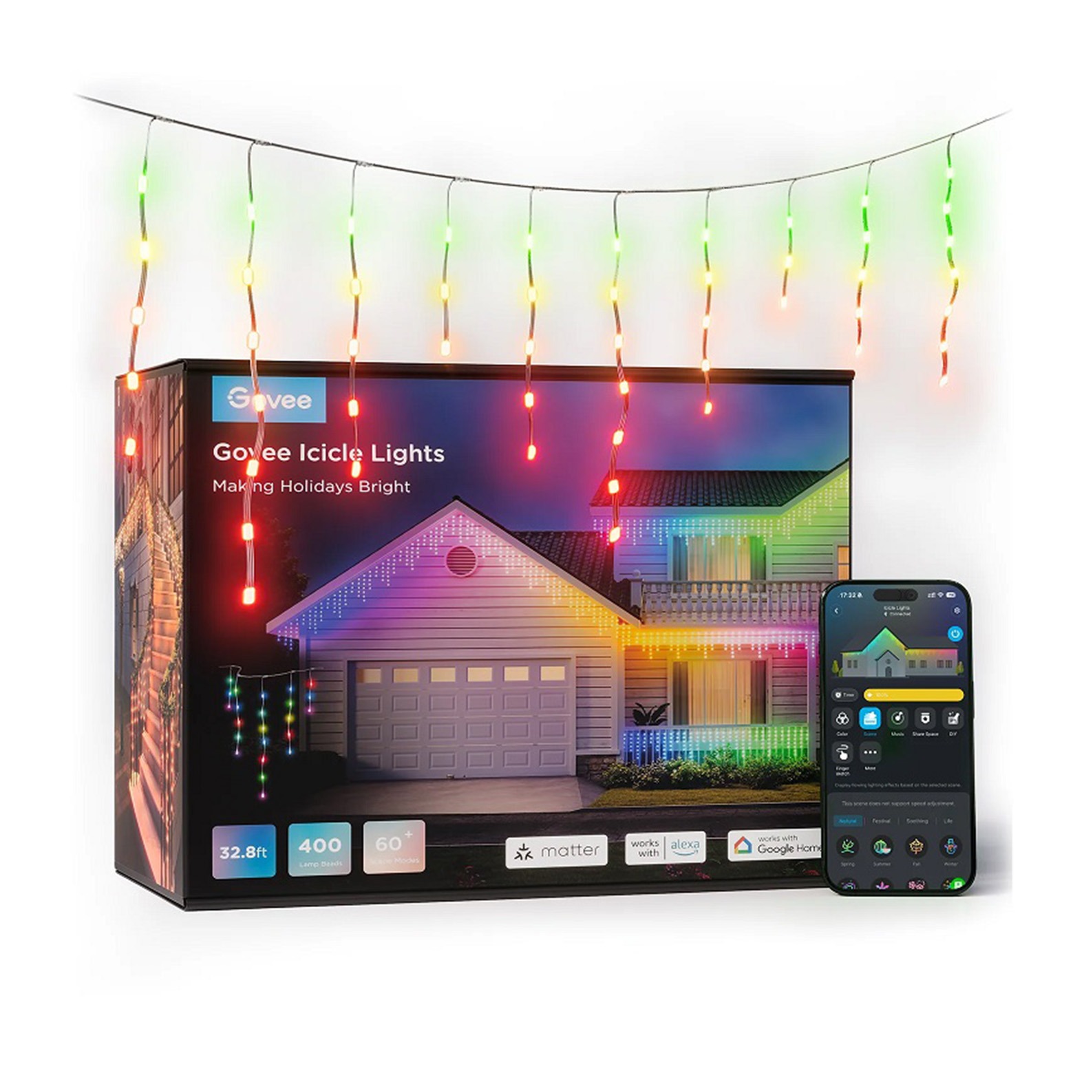 ریسه هوشمند قندیلی 10 متری Govee Icicle Ligths H70D1