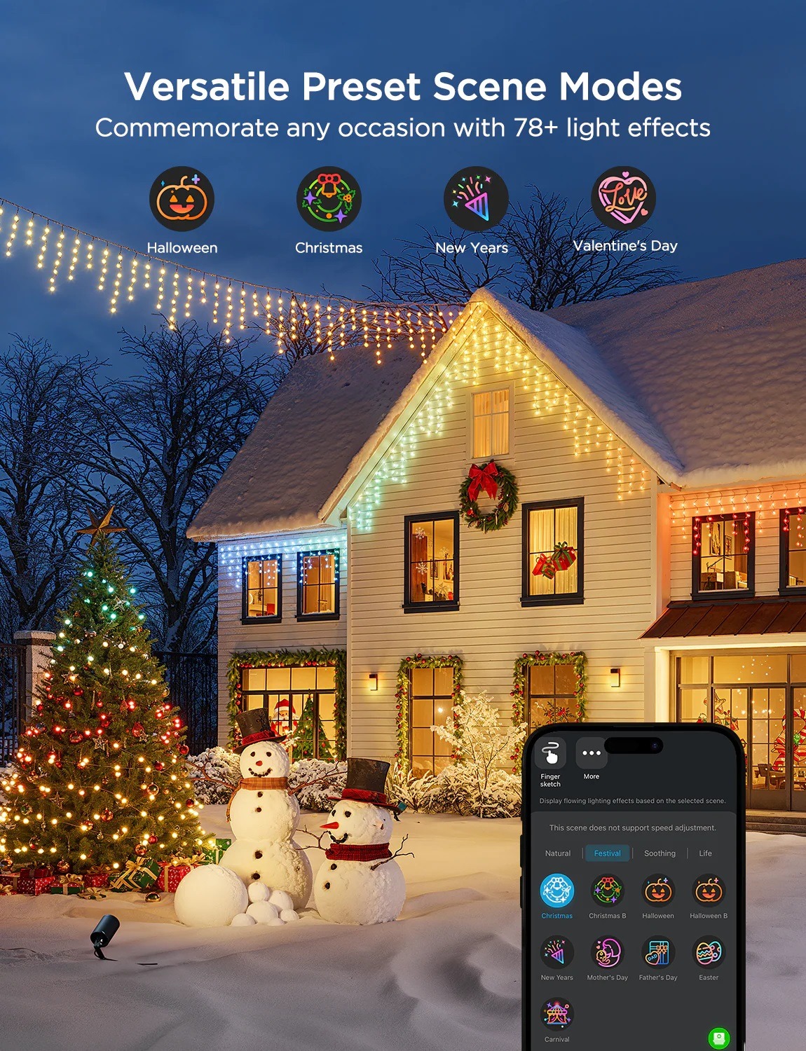 ریسه هوشمند قندیلی 10 متری Govee Icicle Ligths H70D1