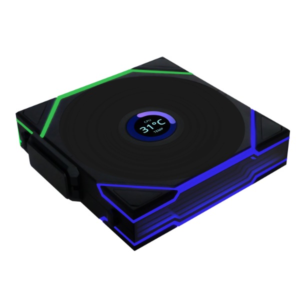 Lian Li Uni Fan TL Wireless 120 LCD Triple Black