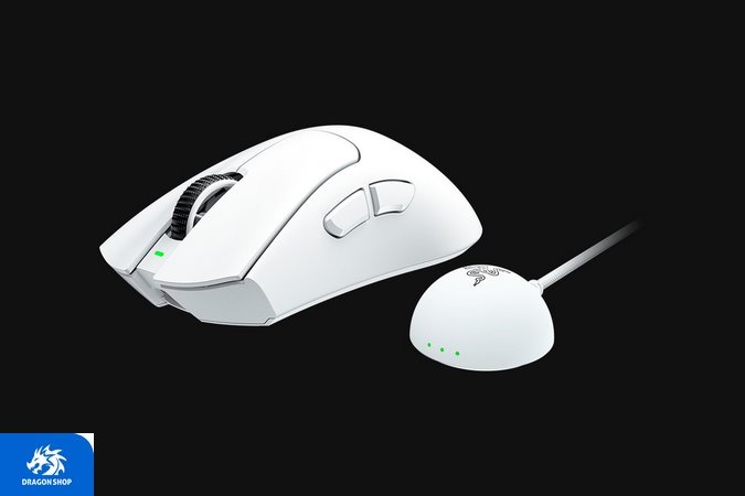 موس Razer DeathAdder V4 Pro Wireless White