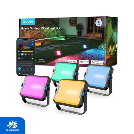 چراغ های هوشمند فضای باز Govee Outdoor FLood Lights H8057