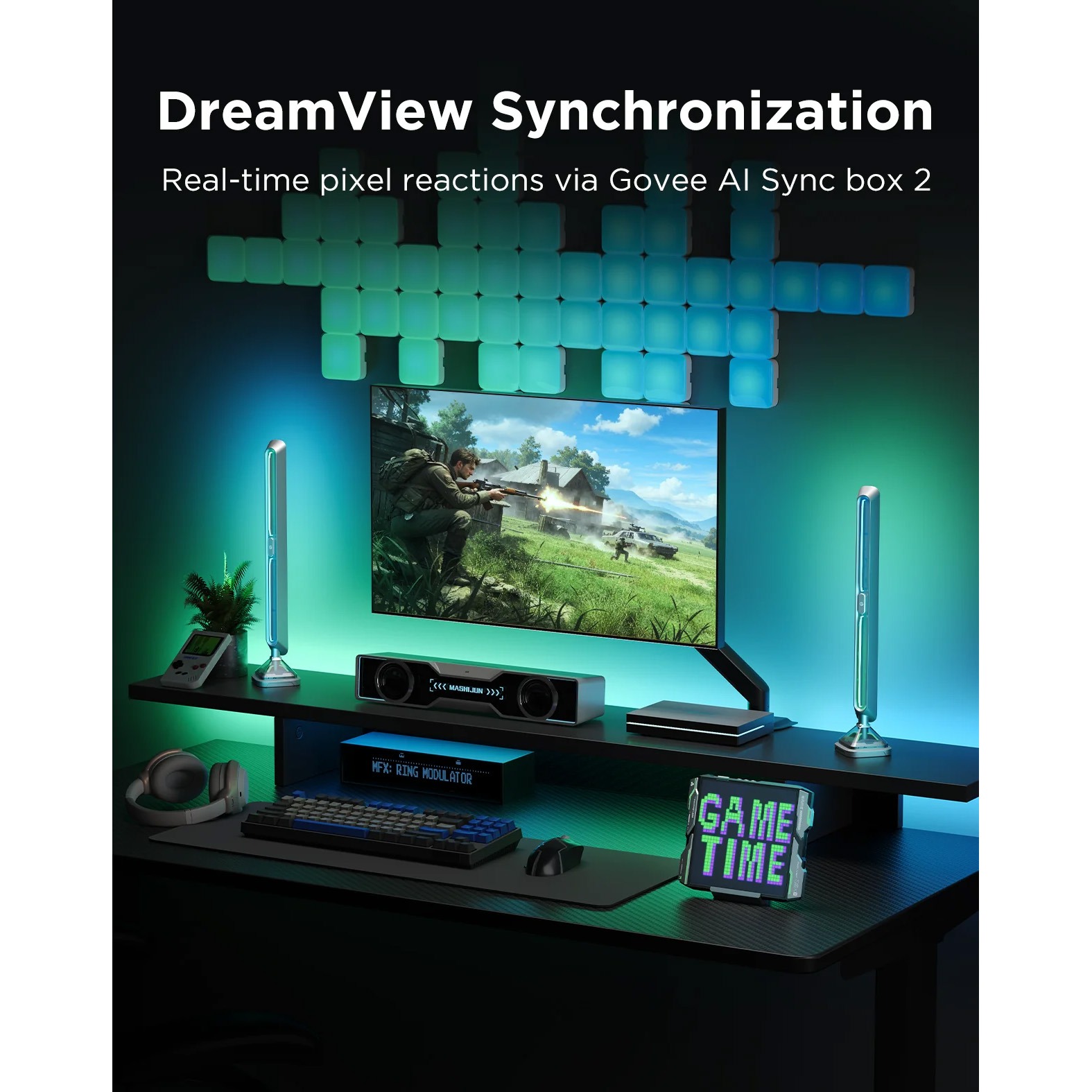 چراغ پیکسلی هوشمند Govee Gaming Pixel Light H8630