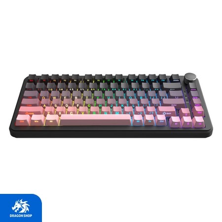 کیبورد ایجز Ajazz AK820 Max HE Wired Geradient Pink