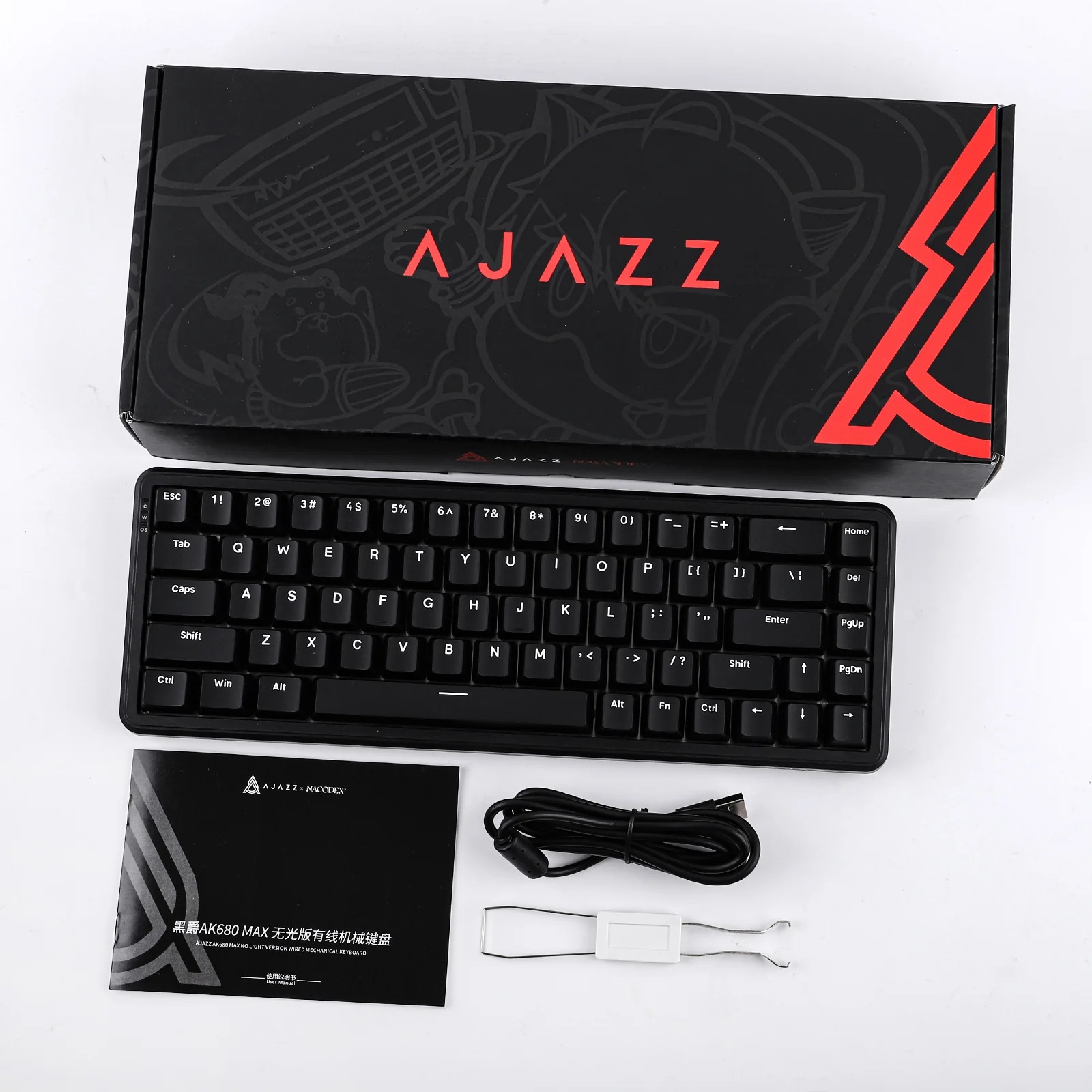 کیبورد ایجز Ajazz Keyboard AK680 MAX Black