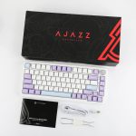 کیبورد ایجز Ajazz Keyboard AK820 Max White Purple Blue