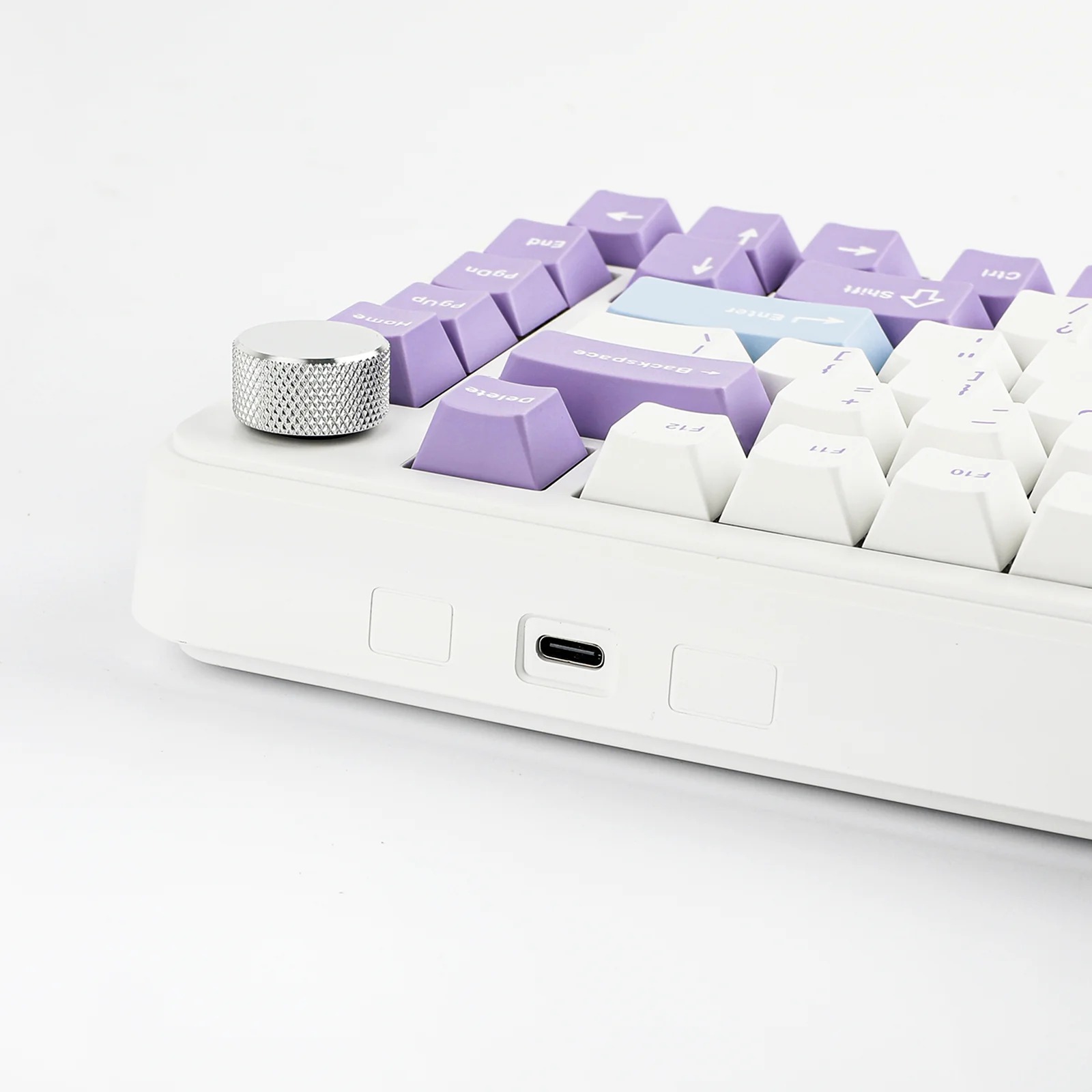 کیبورد ایجز Ajazz Keyboard AK820 Max White Purple Blue