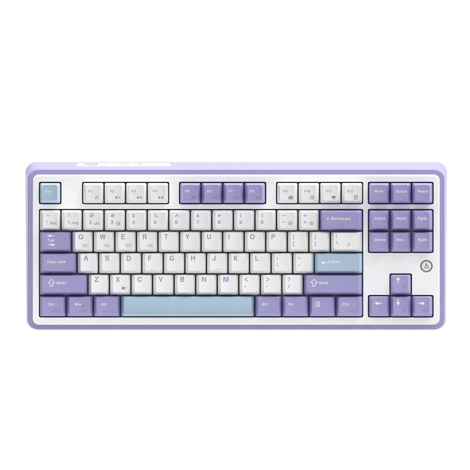 کیبورد ایجز Ajazz Keyboard AK870 Purple White Blue
