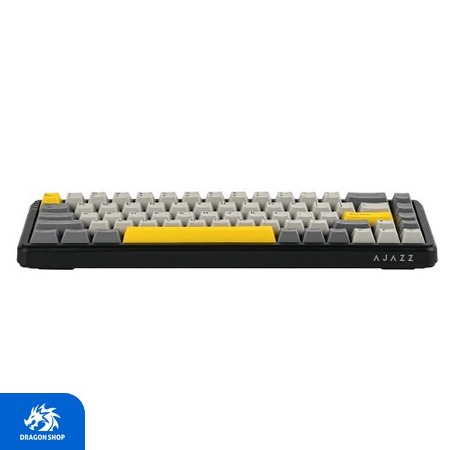 کیبورد Ajazz AK680 Max Grey Yellow Wired