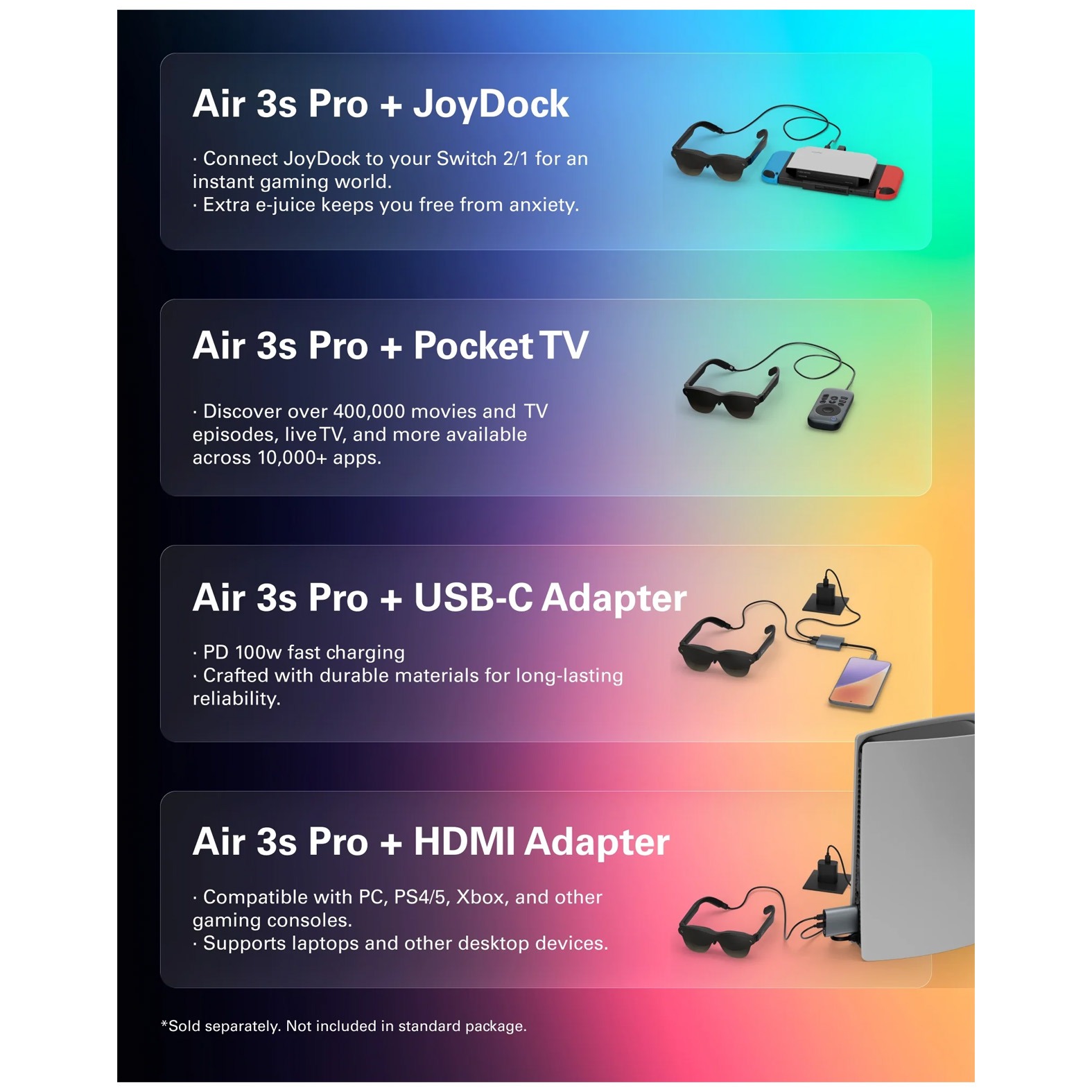 عینک هوشمند RayNeo Air 3s Pro AR Glasses