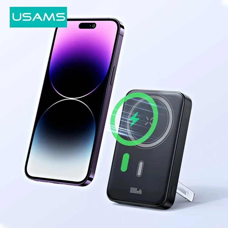 پاوربانک مگسیف USAMS CD219 10000mAh Powerbank Wireless
