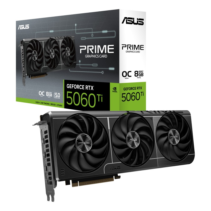 کارت گرافیک ایسوس ASUS PRIME GeForce RTX 5060 Ti 8GB GDDR7 OC Edition