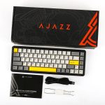 کیبورد Ajazz Keyboard AK680 Max Grey Yellow
