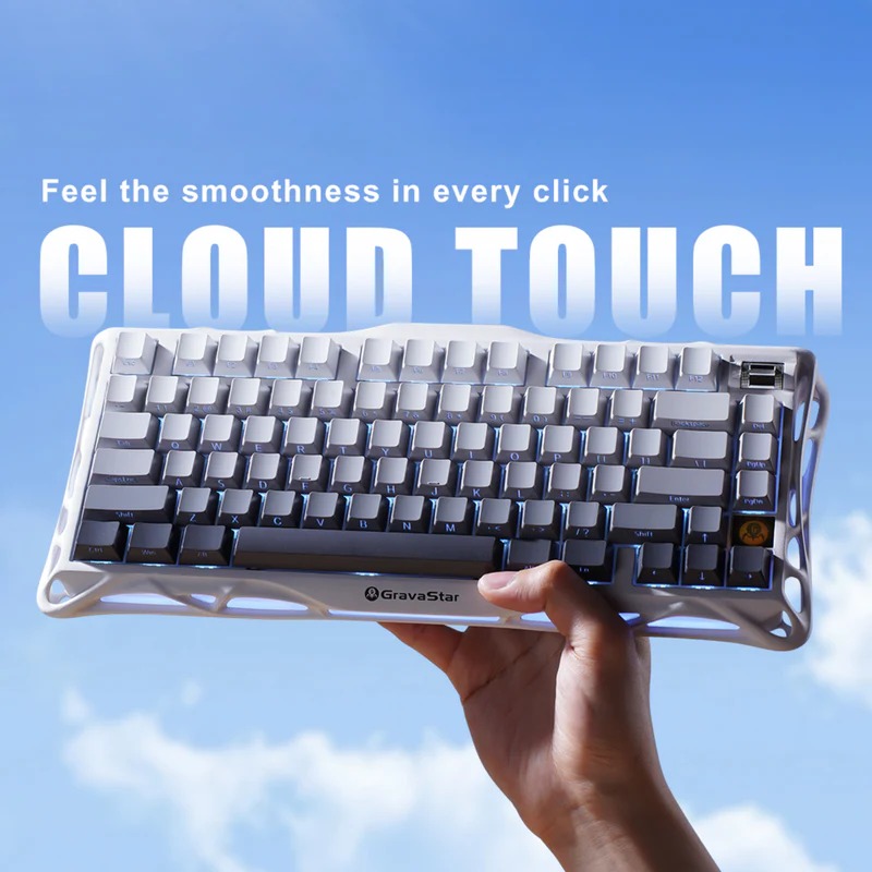 کیبورد GravaStar Mercury K1 - Gradient White