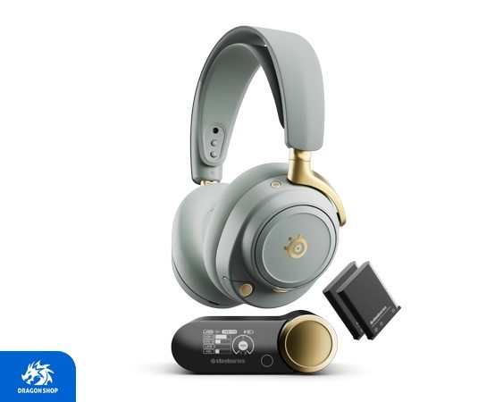 هدست SteelSeries Arctis Nova Elite Sage Gold White هدست SteelSeries Arctis Nova Elite White