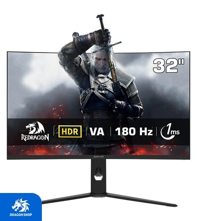 مانیتور گیمینگ 32 اینچ Redragon GMQ3212RVC Zephyrion
