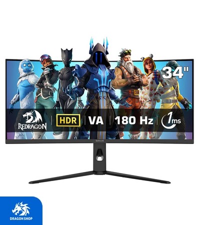 مانیتور گیمینگ 34 اینچ Redragon GMQ3418RVC Hypernova