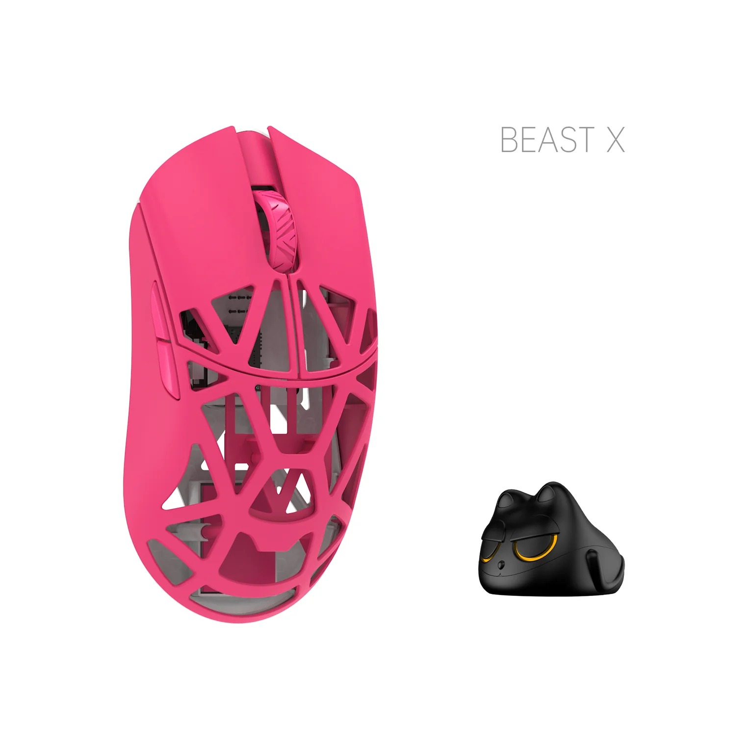 موس WLmouse Beast X Pro Neon Rose Solid Side