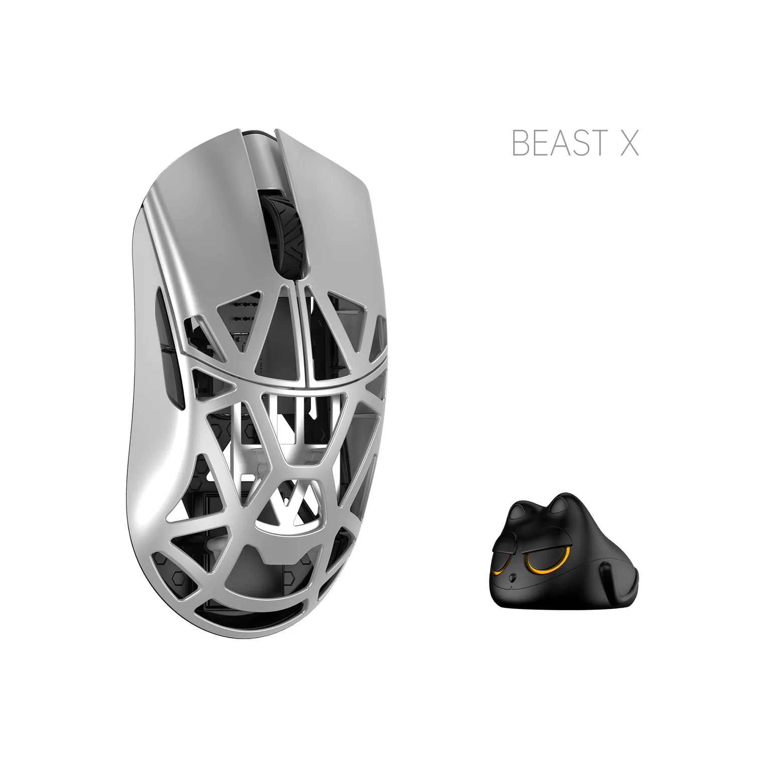 موس WLmouse Beast X Pro Silver Solid Side