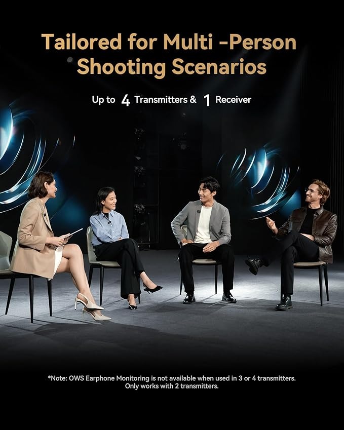 میکروفن بی سیم Hollyland LARK MAX 2 Combo-4 Person Version