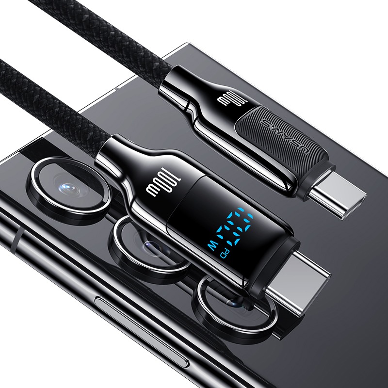 کابل شارژ Usams 100w fast Charging Type-C