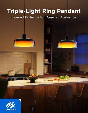 چراغ آویز هوشمند 30 سانتی Govee Pendant Light H60C1 چراغ آویز هوشمند 30 سانتی Govee Pendant Light H60C1