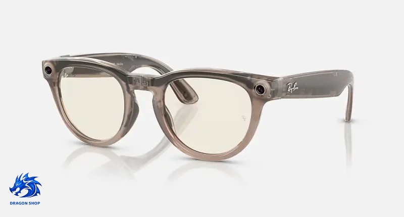 عینک هوشمند Ray‑Ban Meta Headliner – Shiny Warm Stone /Clear/Dark Green Transitions Size 51 عینک هوشمند Ray‑Ban Meta Headliner – Shiny Warm Stone /Clear/Dark Green Transitions Size 51