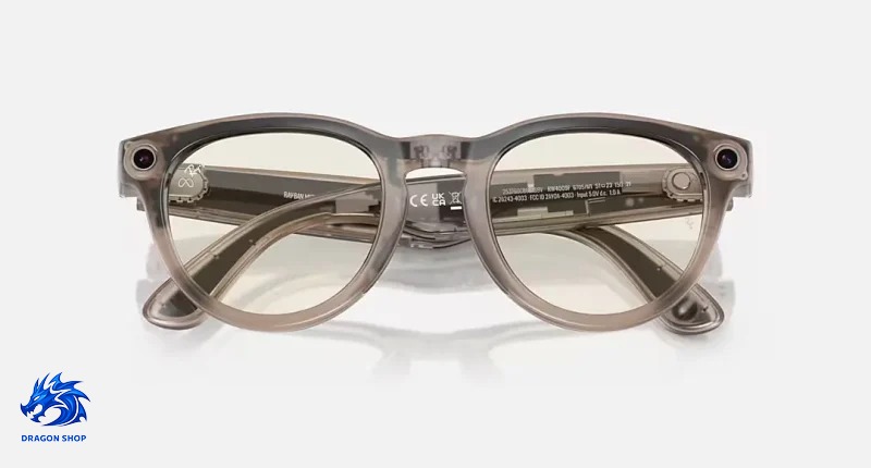 عینک هوشمند Ray‑Ban Meta Headliner – Shiny Warm Stone /Clear/Dark Green Transitions Size 51 عینک هوشمند Ray‑Ban Meta Headliner – Shiny Warm Stone /Clear/Dark Green Transitions Size 51