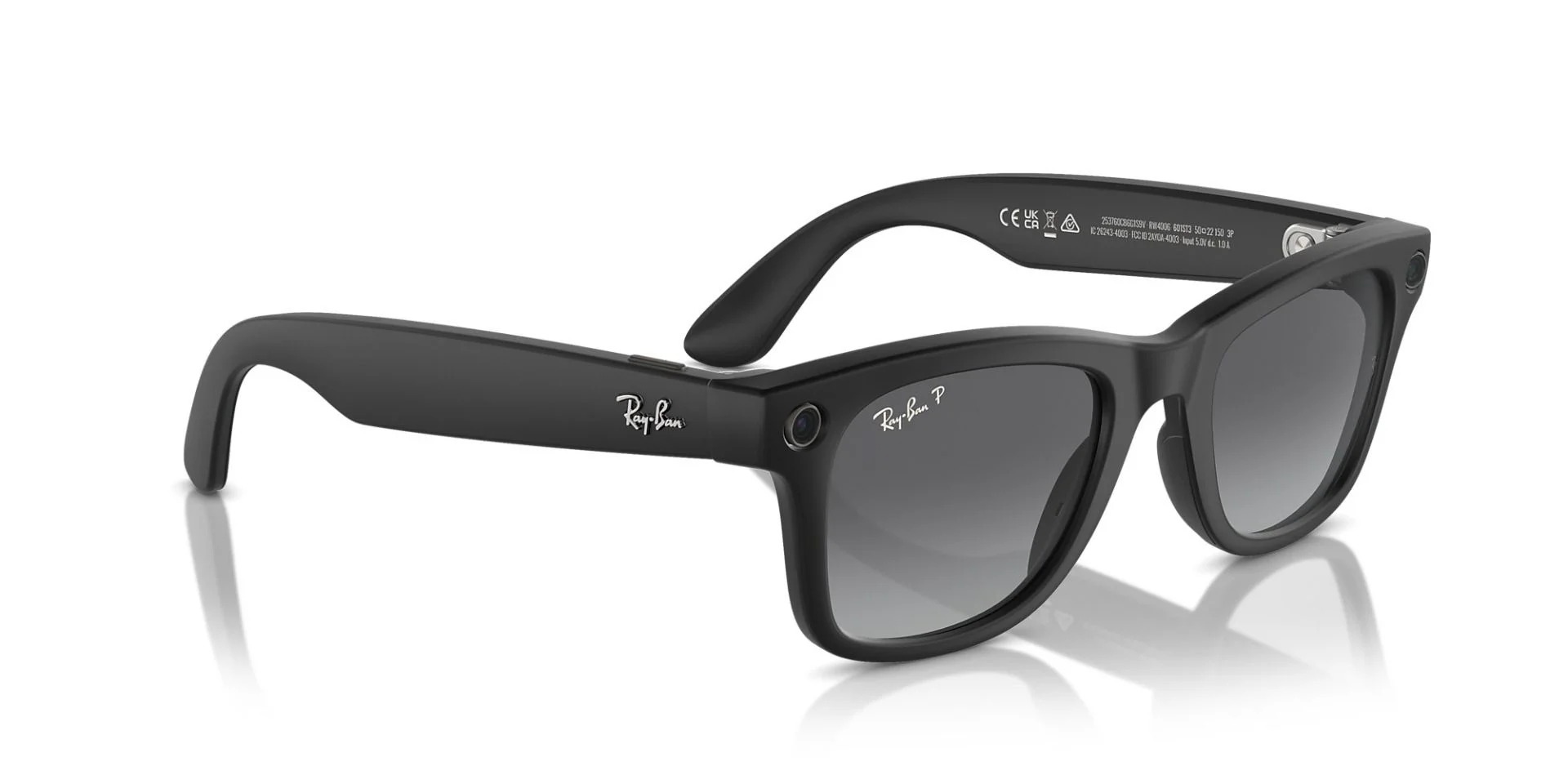 عینک هوشمند RAY-BAN META WAYFARER Matte Black – Graphite Size 53