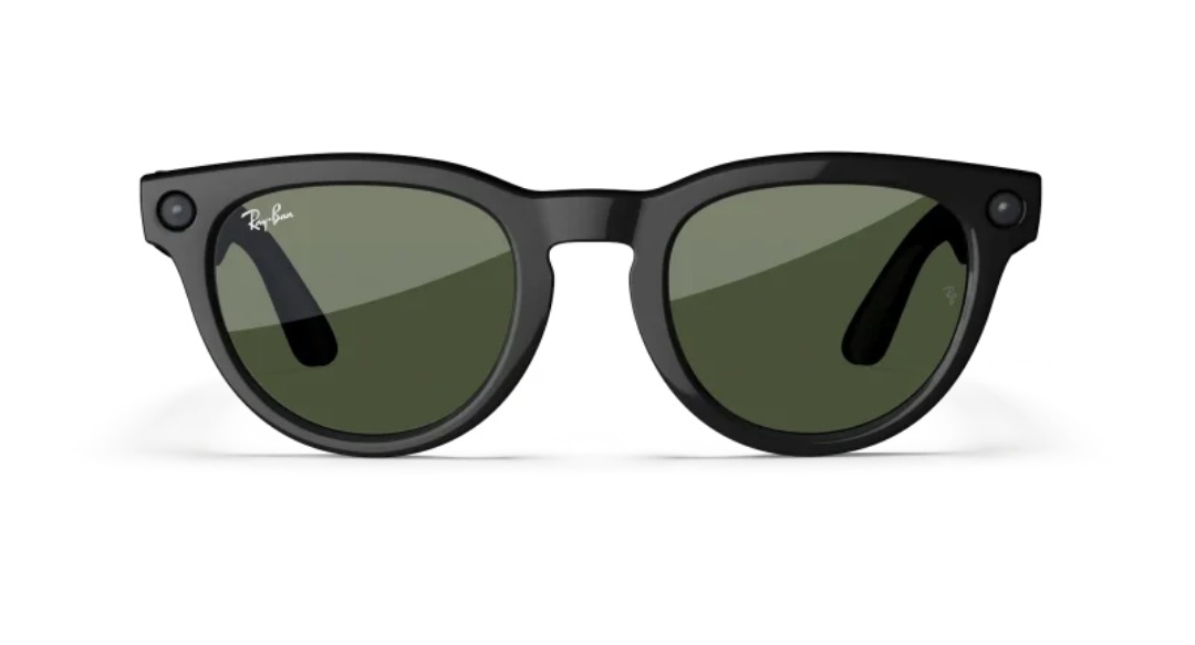 عینک هوشمند Ray‑Ban Meta Headliner – Shiny BlackG‑15 Green Size 50