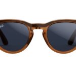 عینک هوشمند Ray‑Ban Meta Headliner – Shiny Caramel Transitions Sapphire Size 50