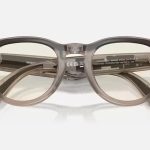 عینک هوشمند Ray‑Ban Meta Headliner – Shiny Warm Stone ClearDark Green Transitions Size 51