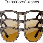عینک هوشمند Ray‑Ban Meta Headliner – Shiny Warm Stone ClearSaffron Yellow Transitions Size 50
