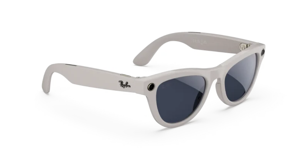 عینک هوشمند عینک هوشمند Ray‑Ban Meta Skyler Shiny Chalky Gray Clear to Sapphire Transitions Size 52