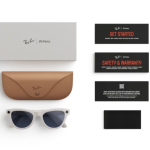 عینک هوشمند عینک هوشمند Ray‑Ban Meta Skyler Shiny Chalky Gray Clear to Sapphire Transitions Size 52